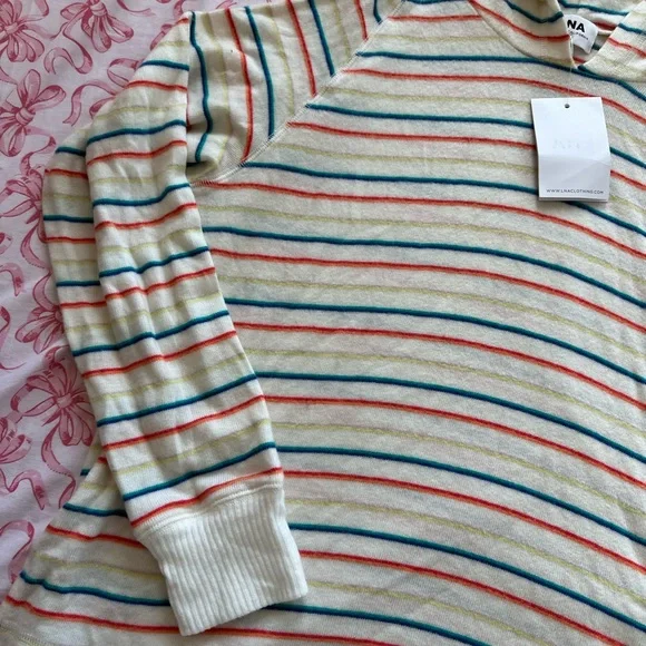 LNA Clothing Multicolor Striped Hoodie